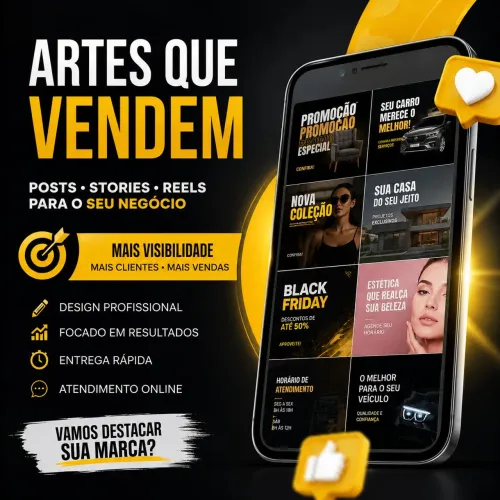 Artes Digitais pro seu negócio!