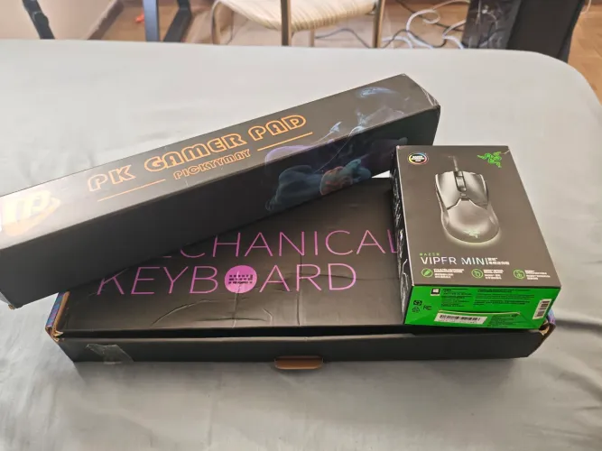 KIT PERIFÉRICOS GAMER (MOUSE, TECLADO, MOUSEPAD)