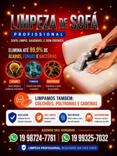 Lavagem de sofá e estofados