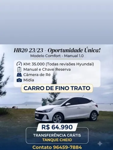 Hyundai HB20 Comfort 1.0 Flex 12V Mec. 2023