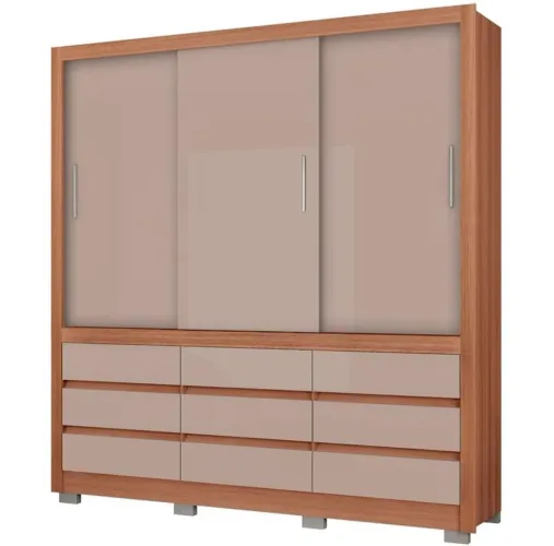 Guarda roupa - 3 portas 9 gavetas