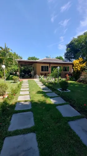 Chácara com 1.500 m² em Amarelos, Guarapari - casa 2 quartos, área gourmet, piscina e terr