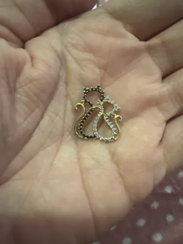 Pingente gatinhos em ouro 18k