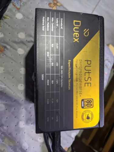 FONTE DUEX 500W 80PLUS SELO TECLAB