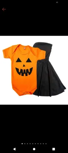 Body e capa de halloween bebe