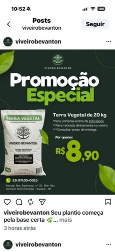 Terra vegetal 20 kg...