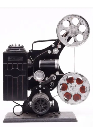 Projetor de filme Keystone 8mm modelo R-8 Metal dos anos 1930 da Old Modern Handicrafts.