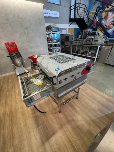 FORNO ESTEIRA PIZZA HIBRIDO 40CM INOX PRFE-400 novo 