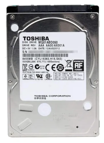 HD de Notebook 500gb
