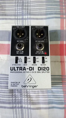 Direct box behringer Ultra-DI DI20 2 canais