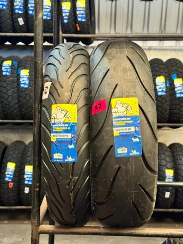 Par de Pneu Michelin Commander 3 180/55-18 e 130/60-19 Harley Street Glide/Road Glide King