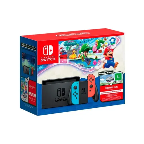 Nintendo Switch V2 Lacrado + Mario Wonder