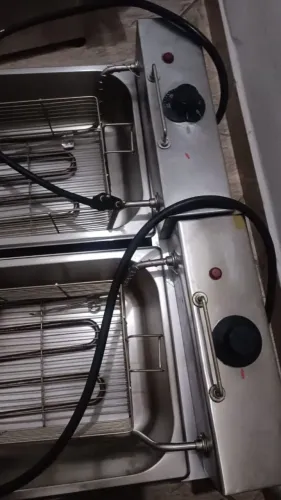 Fritadeira a óleo dupla 220V