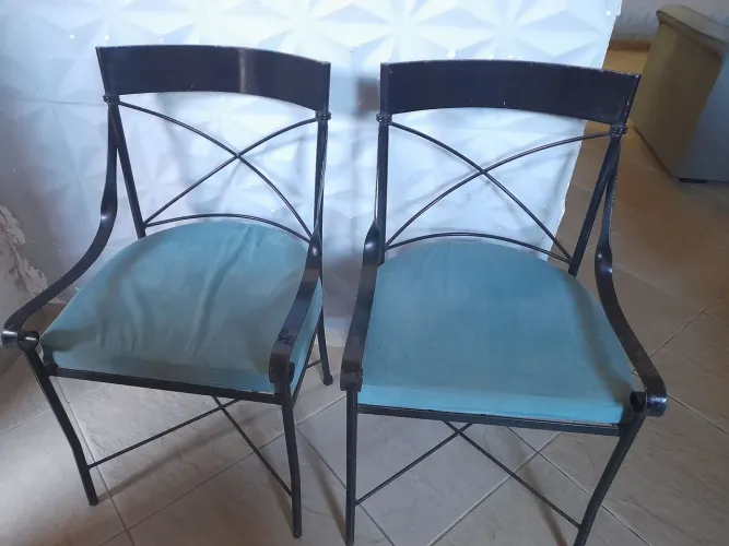 Cadeira de ferro decorativas