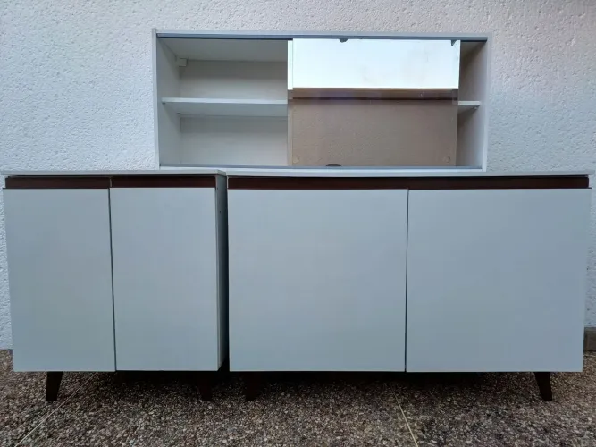 Conjunto Madesa dois armários e móvel aéreo