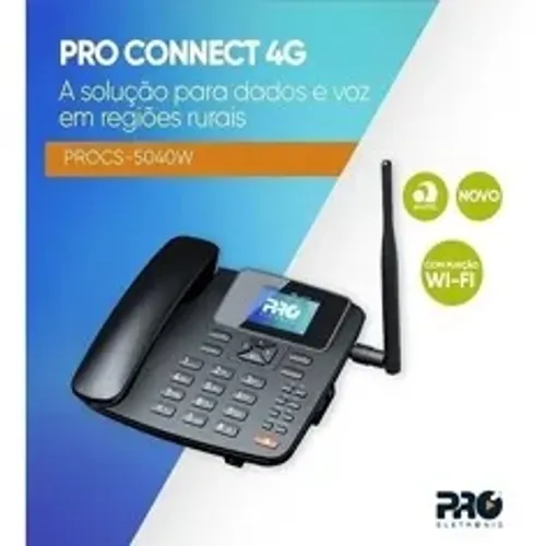 Telefone Rural 4g Com Roteador 7 Bandas Internet Wifi Proeletronic