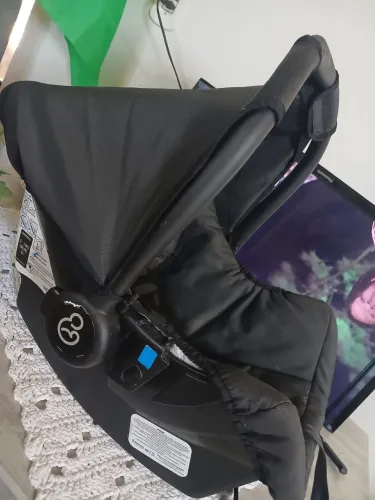 Bebê Conforto Galzerano Grid Preto Conservado Até 13kg - R$ 280