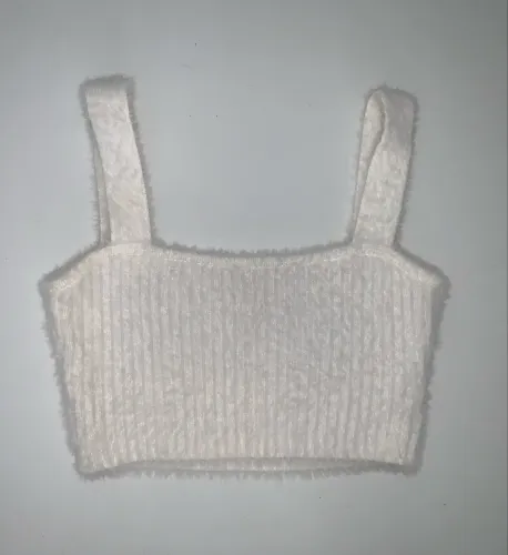 Top branco felpudo !