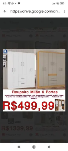 Guarda roupa solteiro