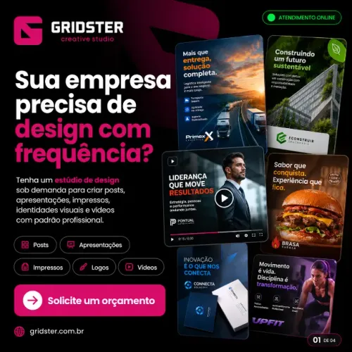 Design para materiais comerciais, impressos, vídeos e apresentações empresariais