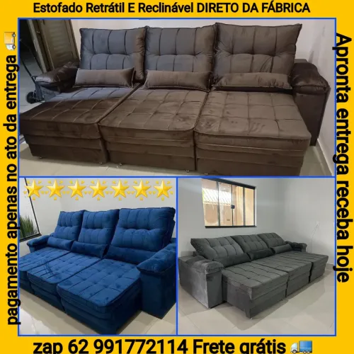PROMOÇÃO SOFÁ RETRÁTIL E RECLINÁVEL DIRETAMENTE DA FÁBRICA