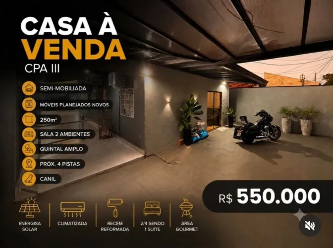 Casa alto padrão CPA 3