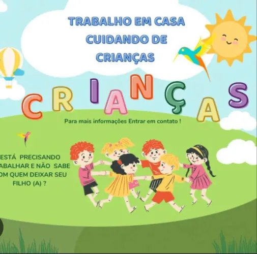 Cuido de criança gosto muito de criança