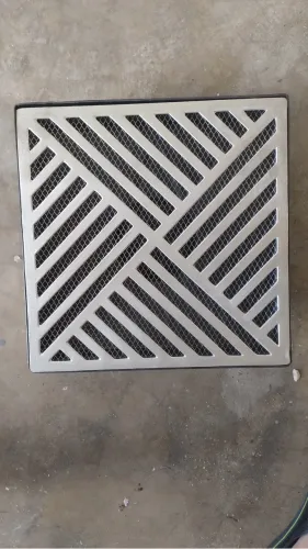 Ralo Coletor Pluvial 30x30cm Novo com Grelha de Alumínio e Tela