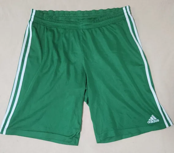 Bermuda Adidas Retrô Basquete Verde 3 Listras Tam. M Original