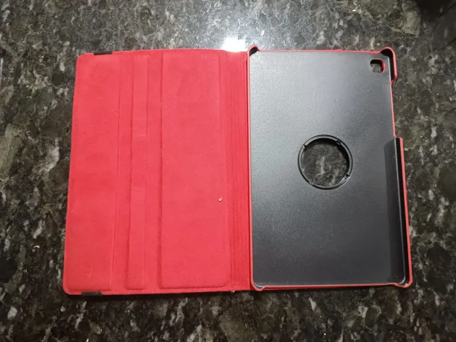 Capa Case Giratória 360° Vermelha Para Samsung Galaxy Tab S6 Lite