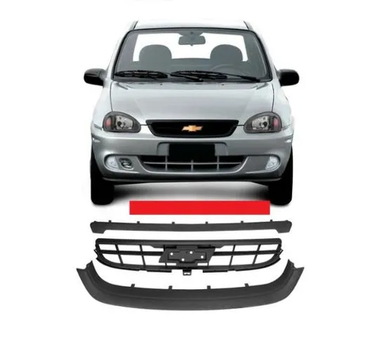 Grade Central Inferior E Superior Corsa Classic 09 10 Preta s emblema ndpds yjexp