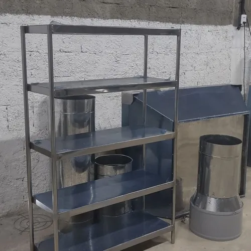 Mesa de inox coifa inox 