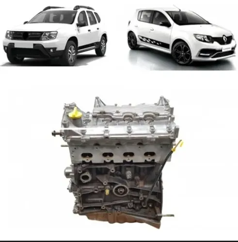 motor parcial renault duster sandero rs 2.0 f4r flex 142cv ano 2012 a 2016