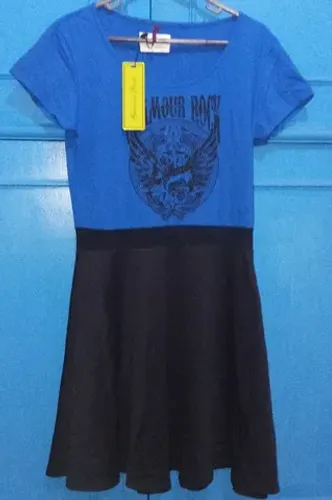 VESTIDO GLAMOUR ROCK - G - NOVO