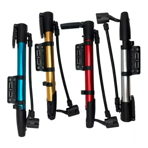 Bomba de ar com suporte para pneu de bicicleta bike bola colchão