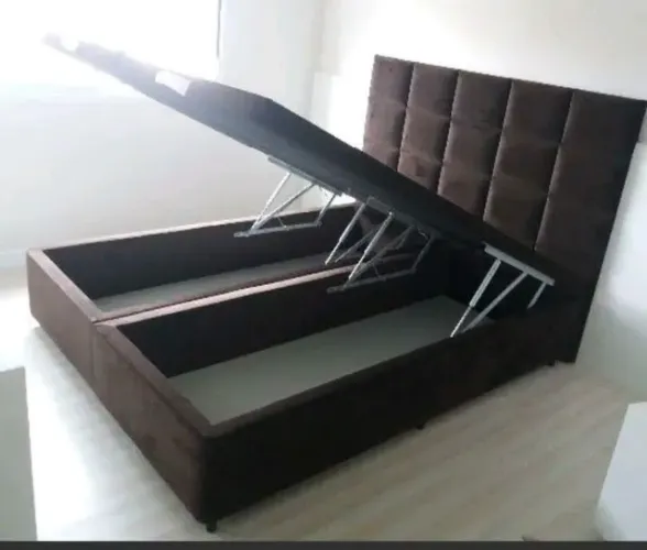 Cama Base Box Baú - Queen Size