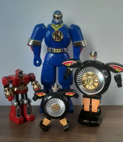 Lote Megazords Power Rangers Bandai, originais.