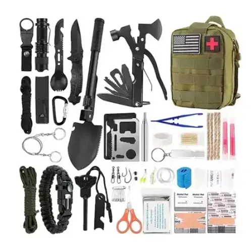 Kit De Sobrevivência Primeiros Socorros Emergência Trekking