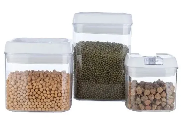 Conjunto de Potes Herméticos 3 Pecas 500 ml / 1000 ml / 1700 ml - Casual Home