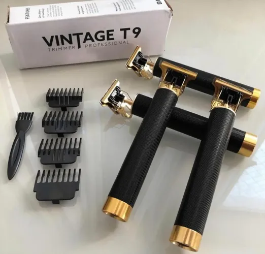 PROMOÇÃO DA ORIGINAL EM METAL/MÁquina de Cabelo/Barba/aparador pêlos VINTAGE T9 PRÓ