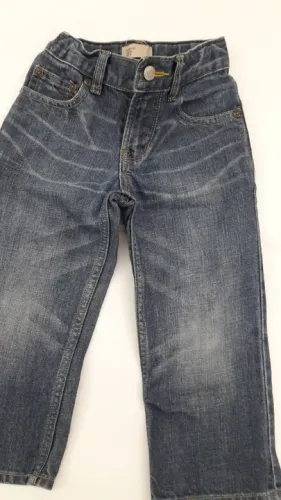Calça Jeans Infantil Baby Gap Original Tam 3T Com Elástico na Cintura, Seminova, Ótima