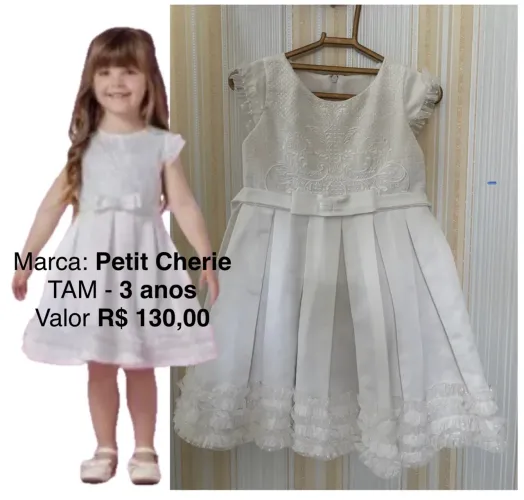Vestido de festa infantil Petit Cherie 3 anos