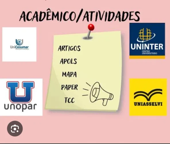 Ajuda em Trabalhos Acadêmicos - Artigos, APOLS, Mapas, TCCs