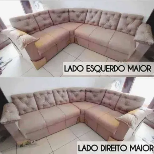 Sofá de canto com braço