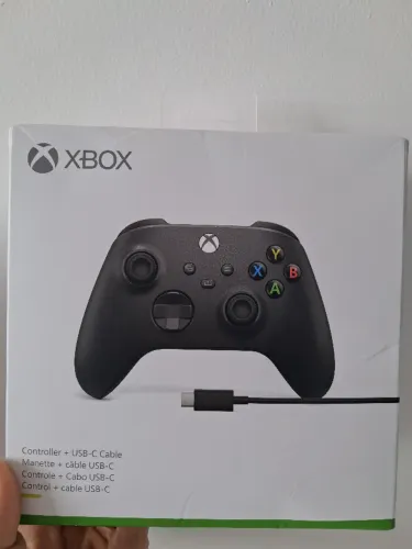 Controle Xbox Original Wirelles + Cabo USB-C (Novo, Lacrado)