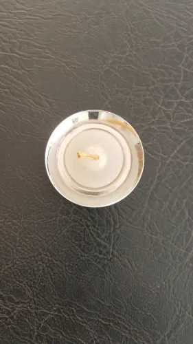 Porta vela prata wolff