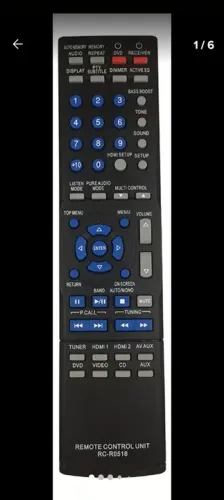 Controle remoto compatível com Kenwood, modelo RC-R0518