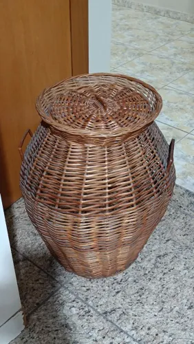 Cesto Organizador de Vime Artesanal