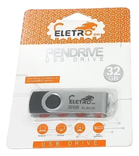 Pendrive Portátil USB 2.0 32gb EL-BU-32