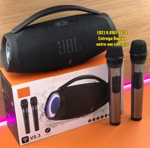 Caixa de Som Bluetooth Portatil JBL 42cm / 80w Prova de agua - Entrega das 9 até as hrs22